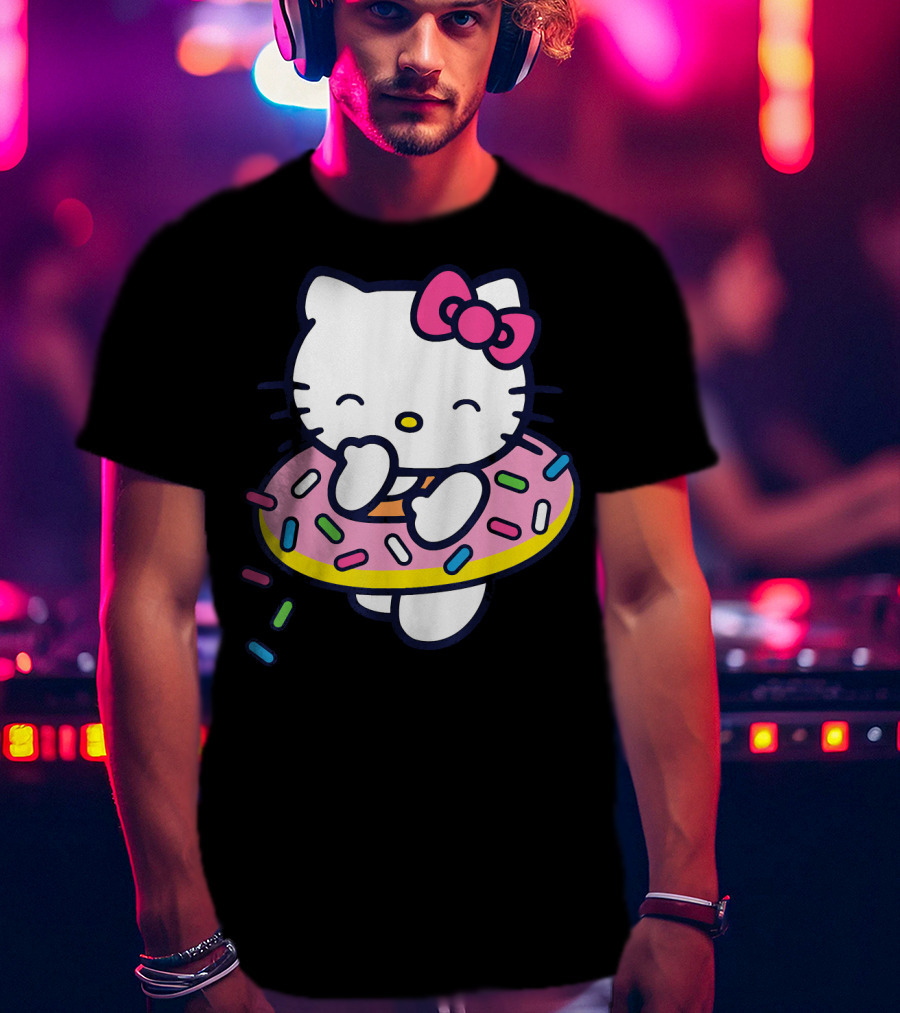 Hello Kitty Donut Floaty With Sprinkles Summer T-Shirt