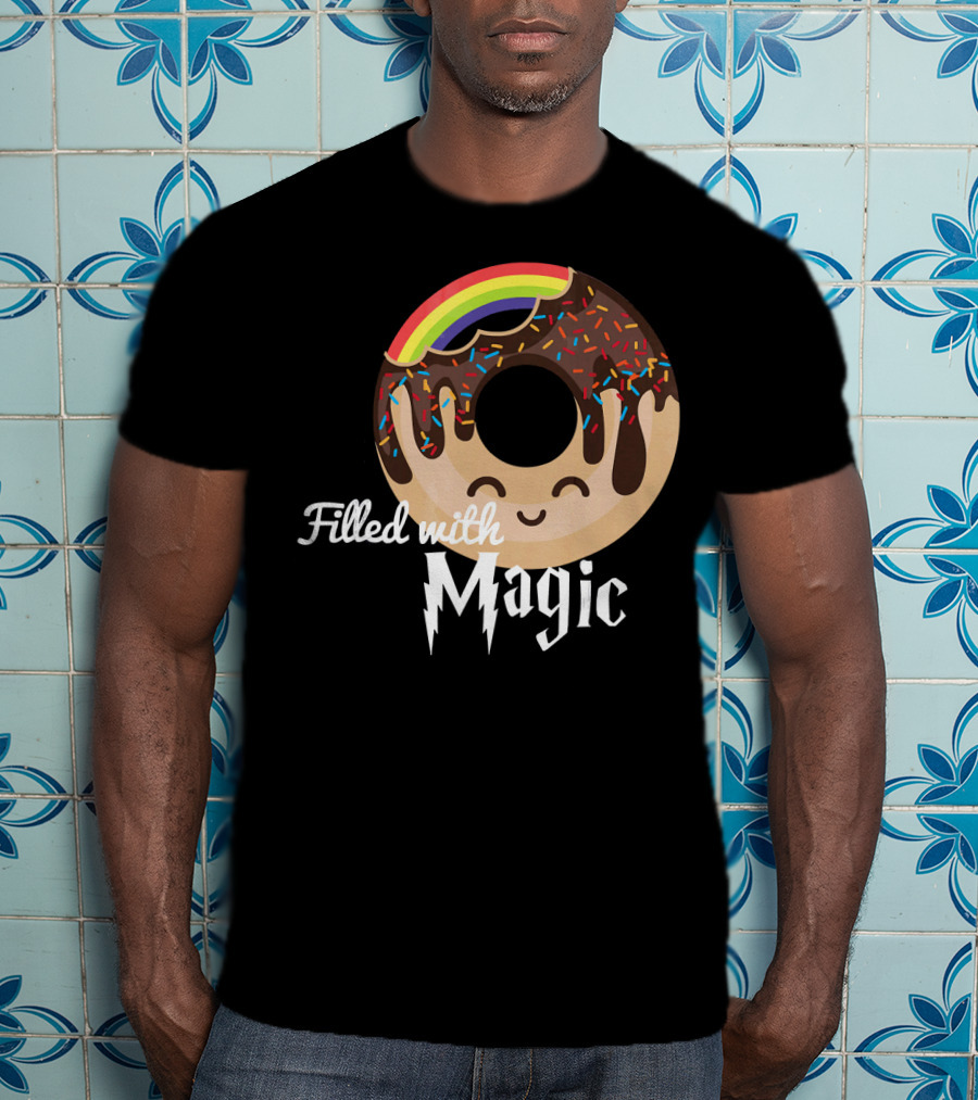 Magic Rainbow Choc Donut Filled With Magic T-Shirt