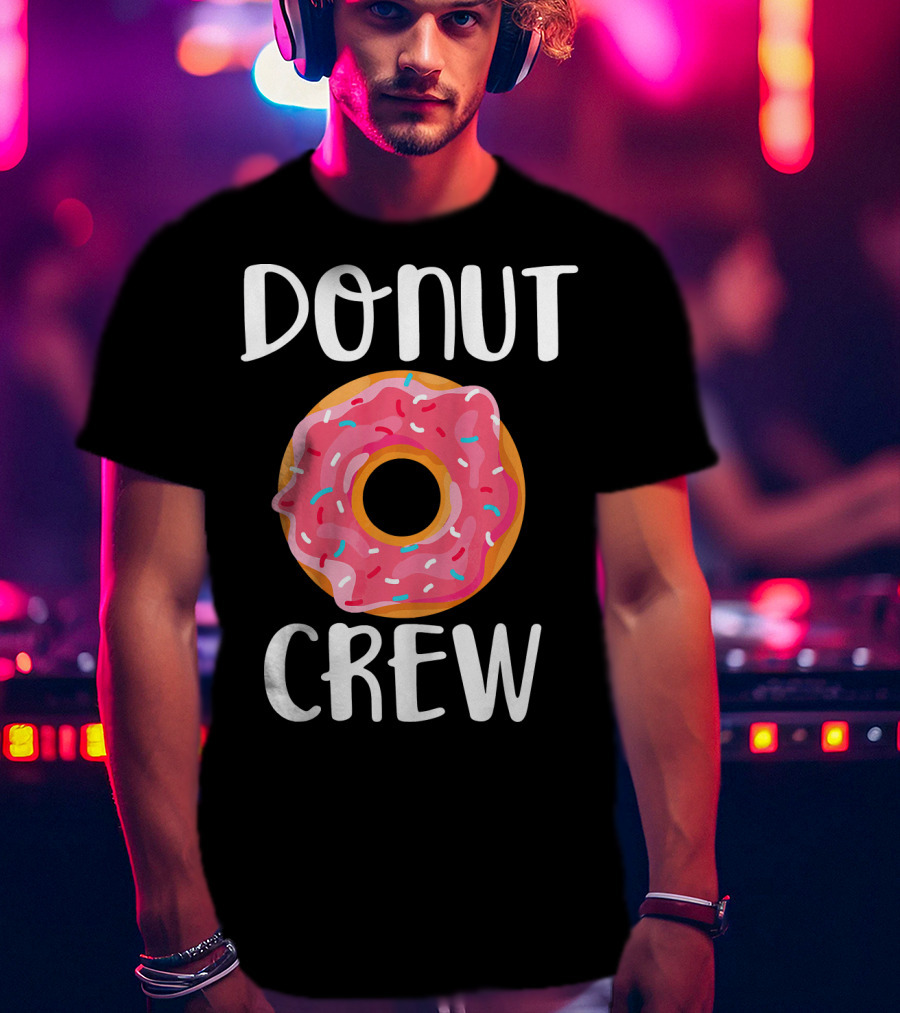 Donut Crew Doughnut Birthday Party T-Shirt