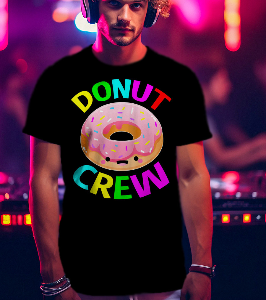 Donut Crew Birthday Celebration Party T-Shirt