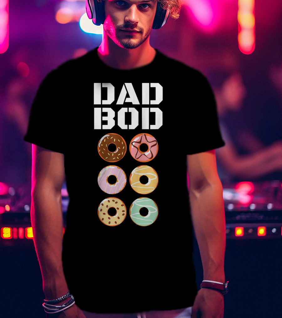 Dad Bod Donut Six Pack Abs Funny Mens T-Shirt