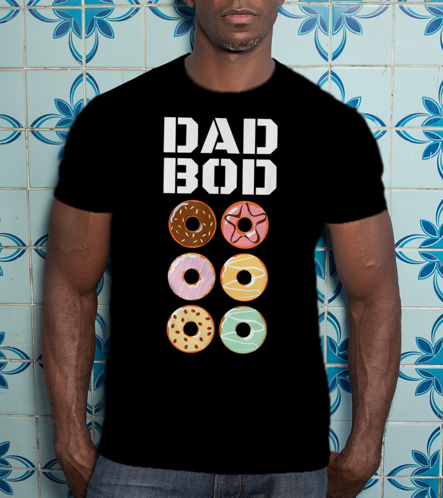 Dad Bod Donut Six Pack Abs Funny Mens T-Shirt