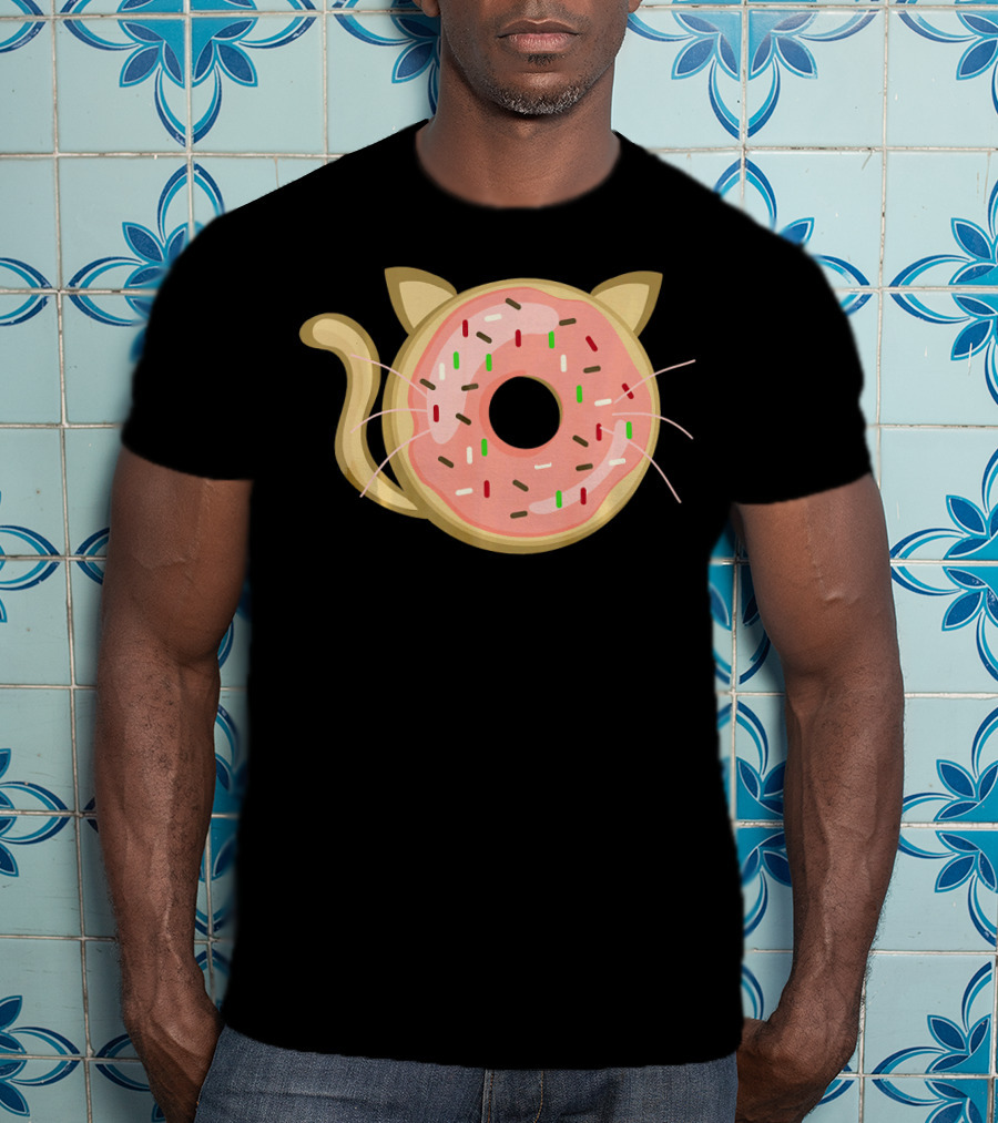 Funny Donut Cat Birthday Sprinkle Kitty T-Shirt