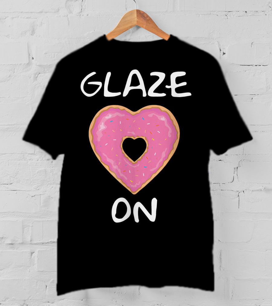 Bakers Dozen Glaze On Donut Heart T-Shirt