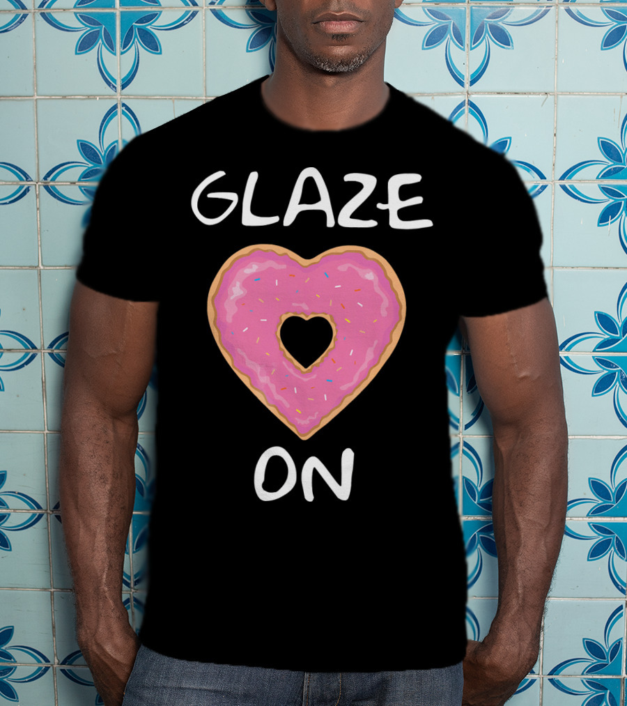 Bakers Dozen Glaze On Donut Heart T-Shirt