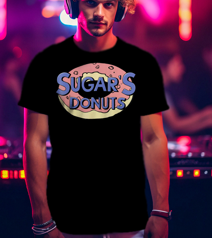 Marvel Captain Marvel Sugar's Donuts Grap Donut T-Shirt