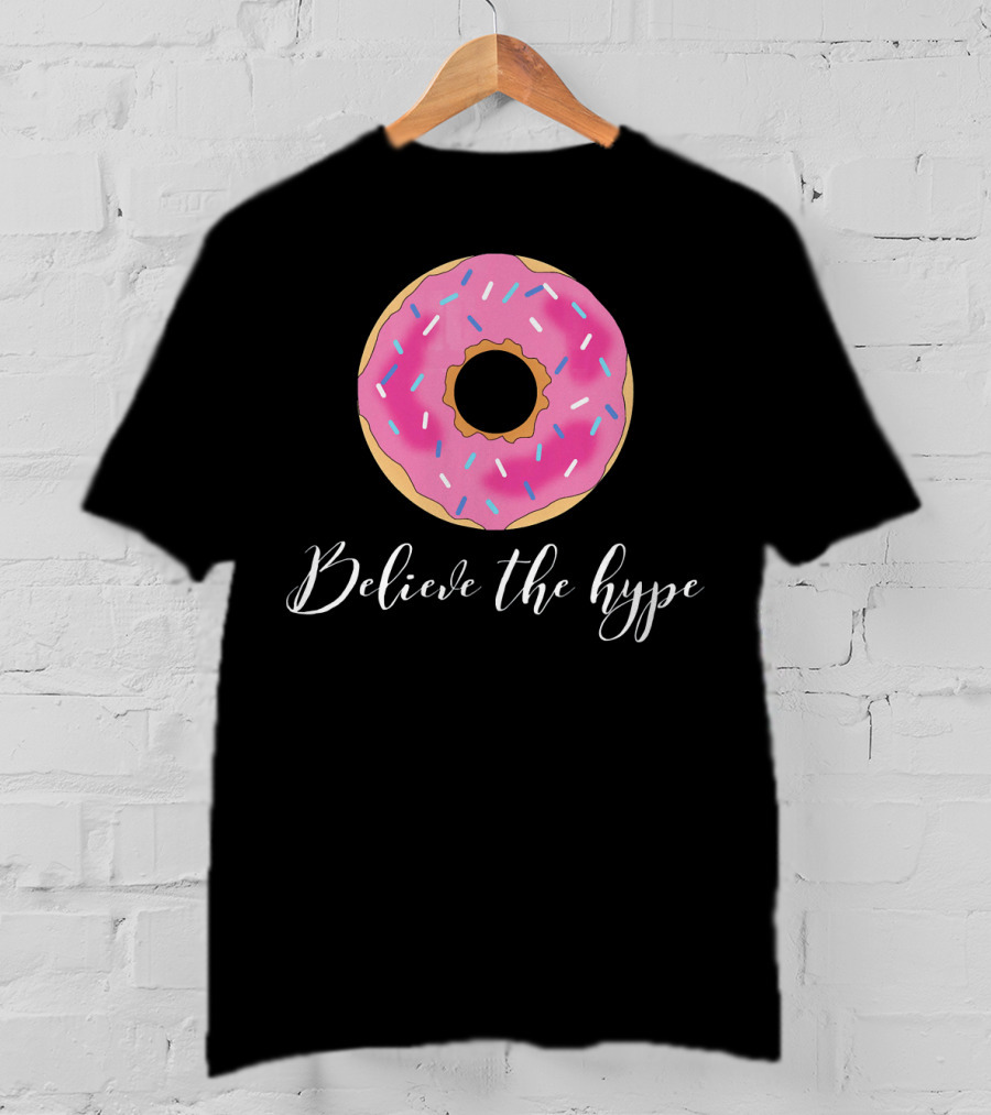 Believe The Hype Donut Sprinkles Pink T-Shirt