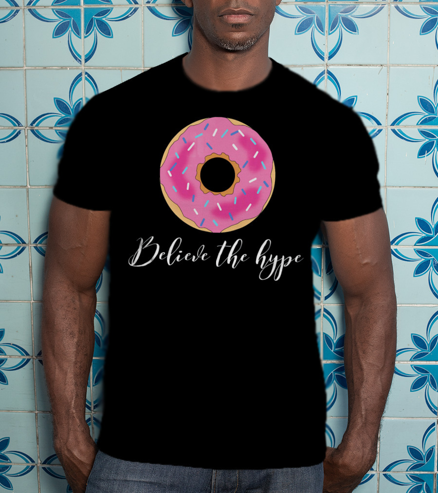 Believe The Hype Donut Sprinkles Pink T-Shirt