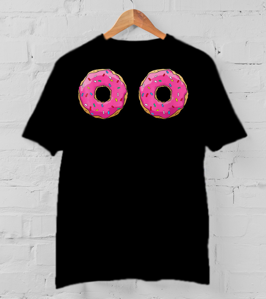 Funny Pink Sprinkle Donut Doughnut T-Shirt