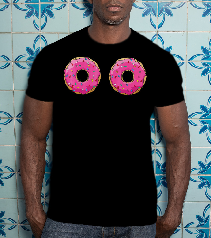 Funny Pink Sprinkle Donut Doughnut T-Shirt