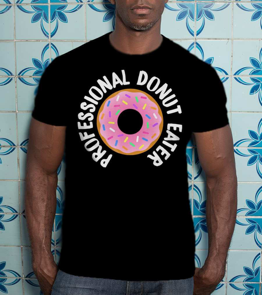 Professional Donut Eater Pink Sprinkle Donut T-Shirt