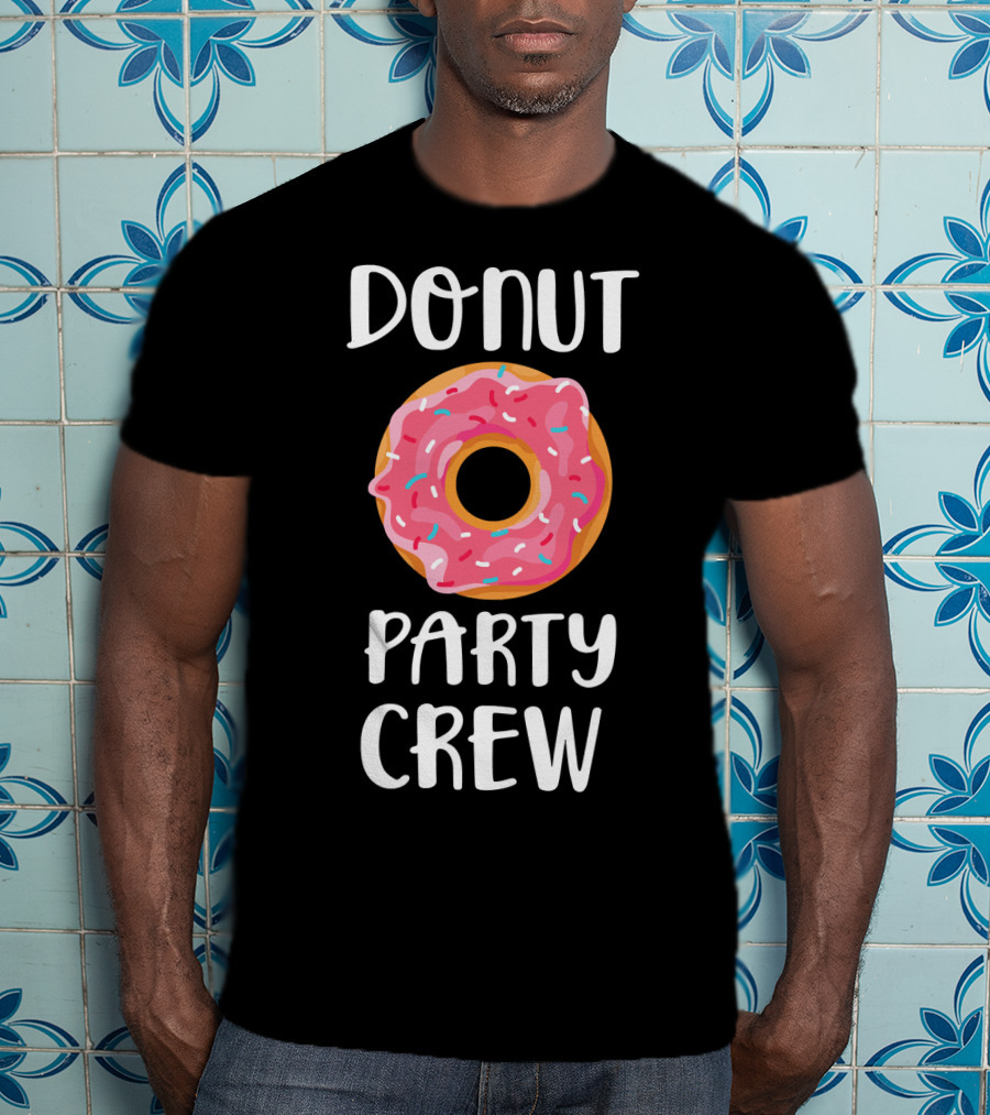 Donut Party Crew Longsleeve Donut Sprinkle T-Shirt