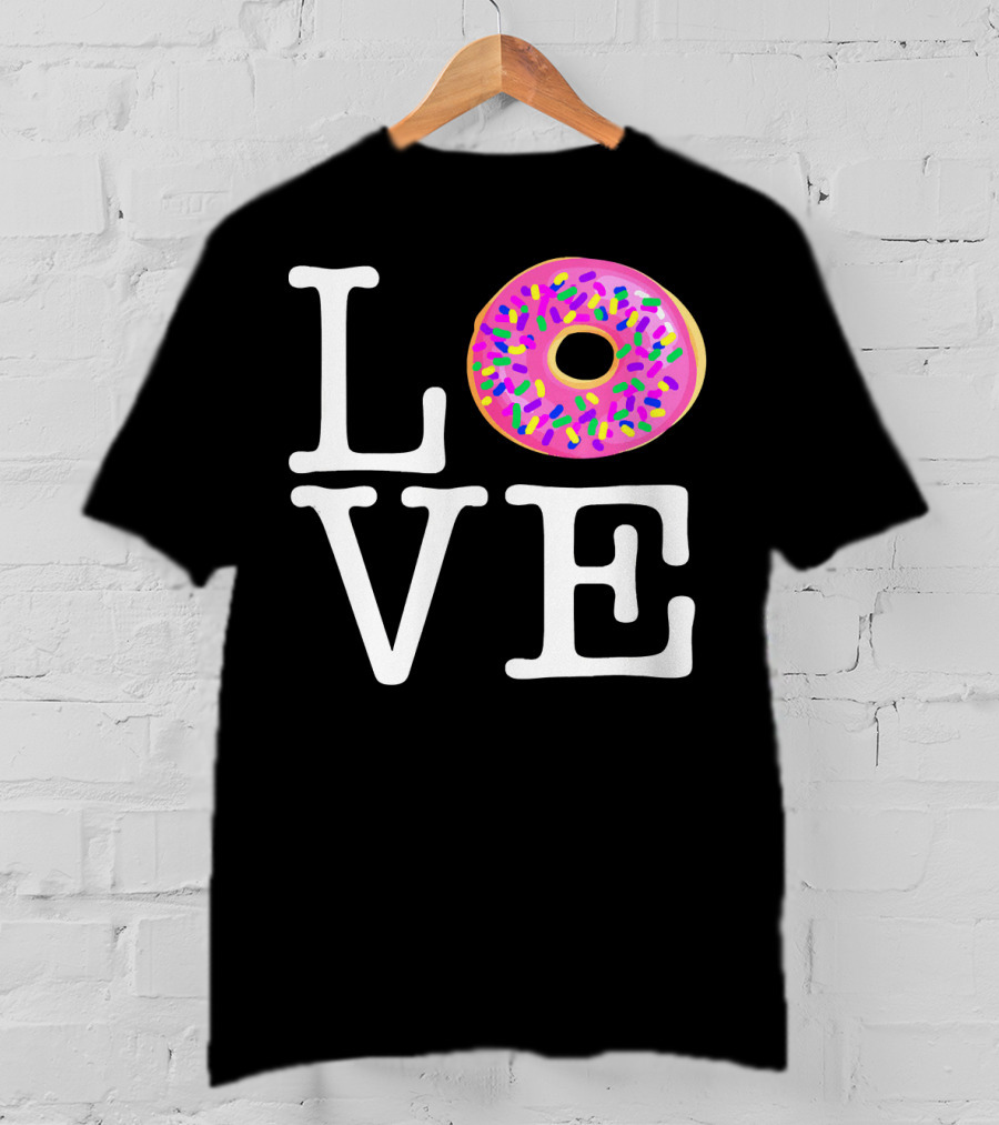 LOVE Donut Pink Sprinkles T-Shirt