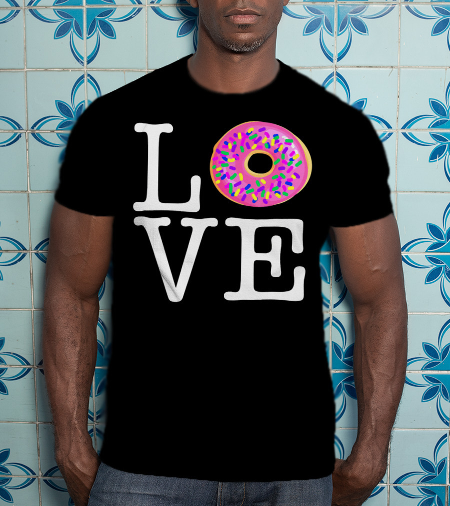 LOVE Donut Pink Sprinkles T-Shirt