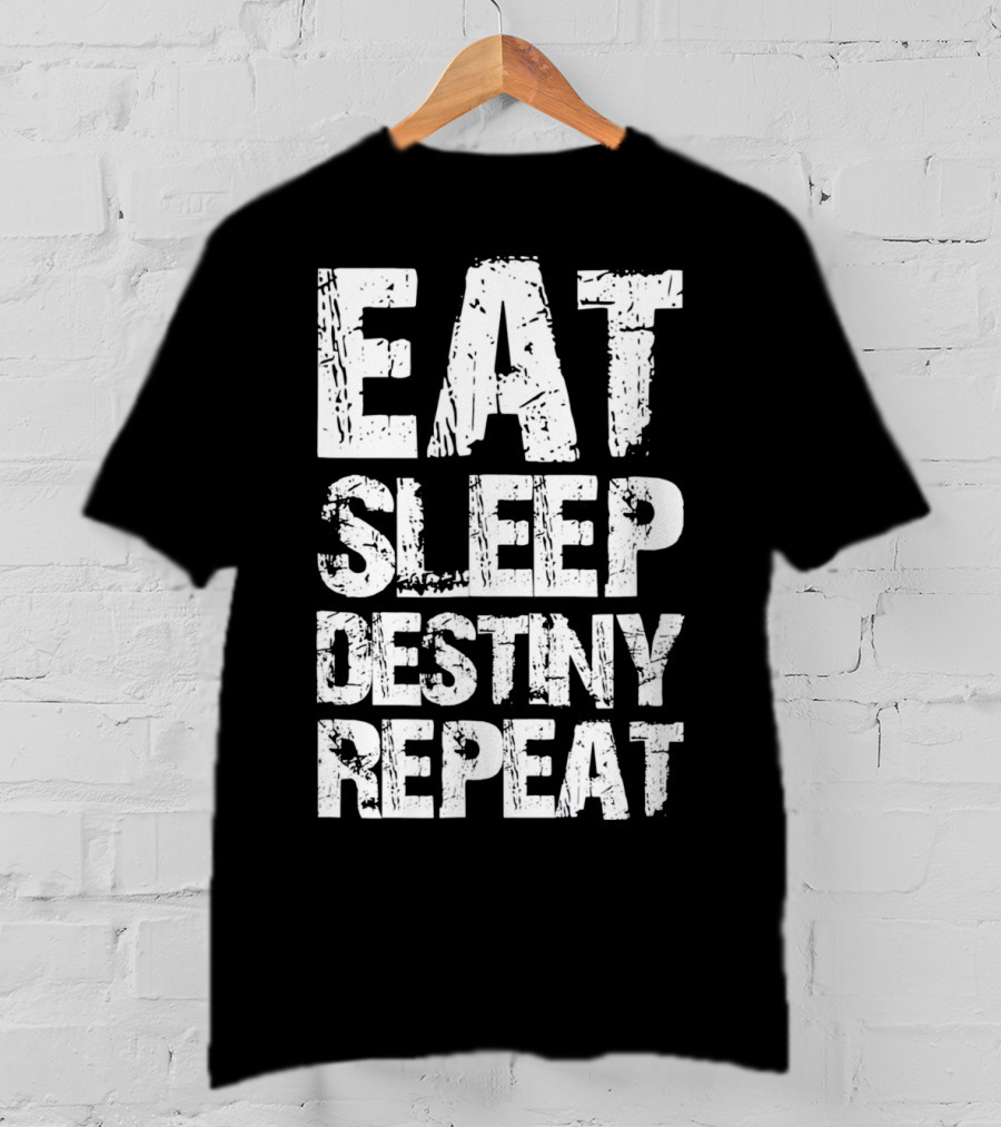 Eat Sleep Destiny Repeat Gaming Lifestyle Routine T-Shirt