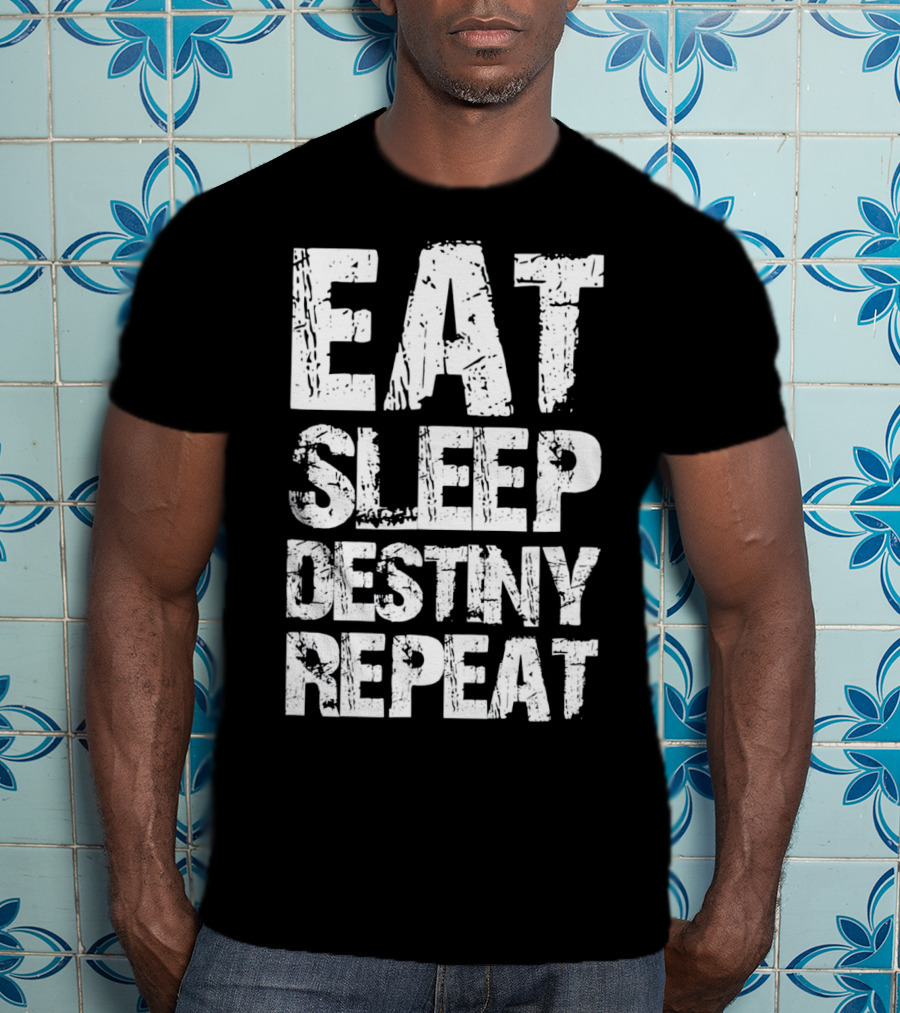 Eat Sleep Destiny Repeat Gaming Lifestyle Routine T-Shirt