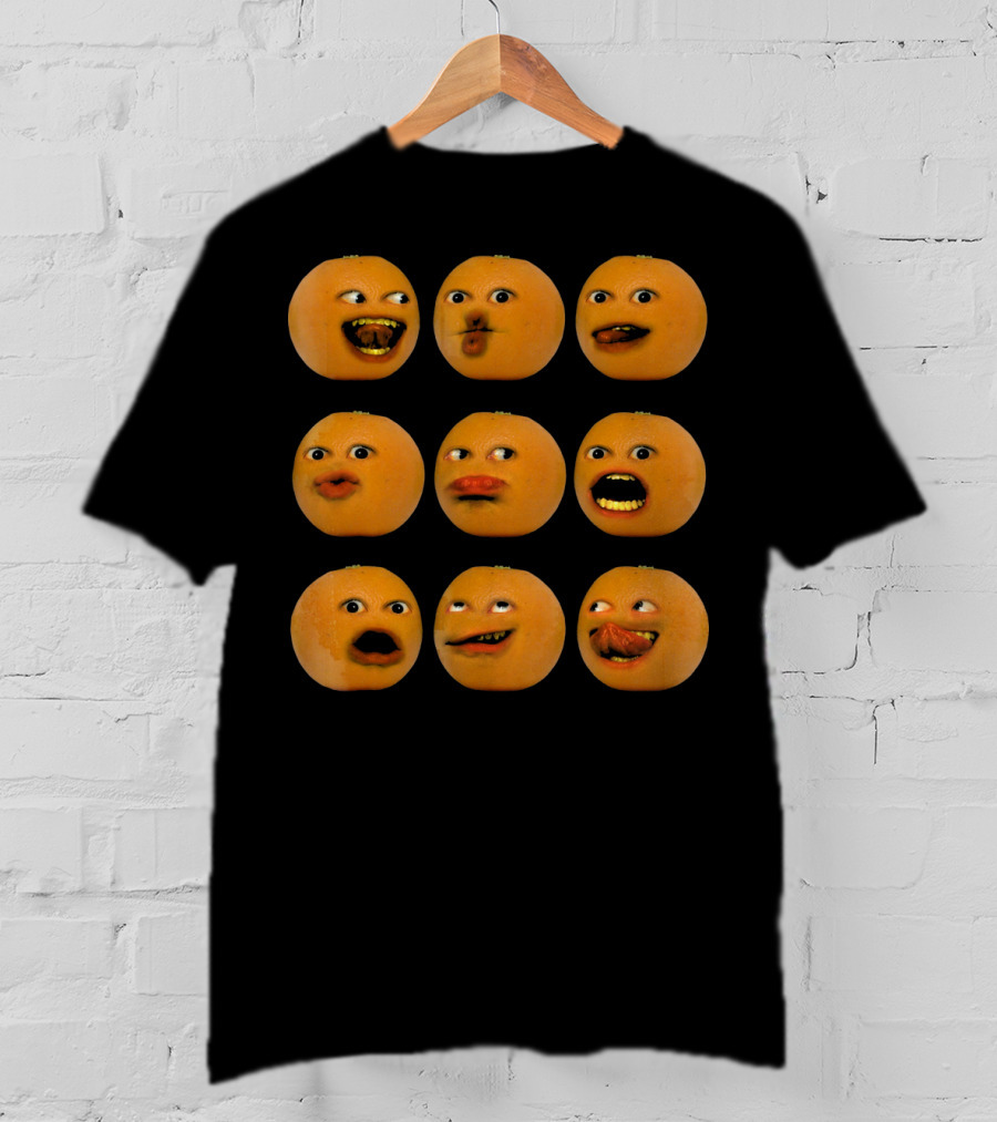 Annoying Orange Funny Faces Emoji T-Shirt