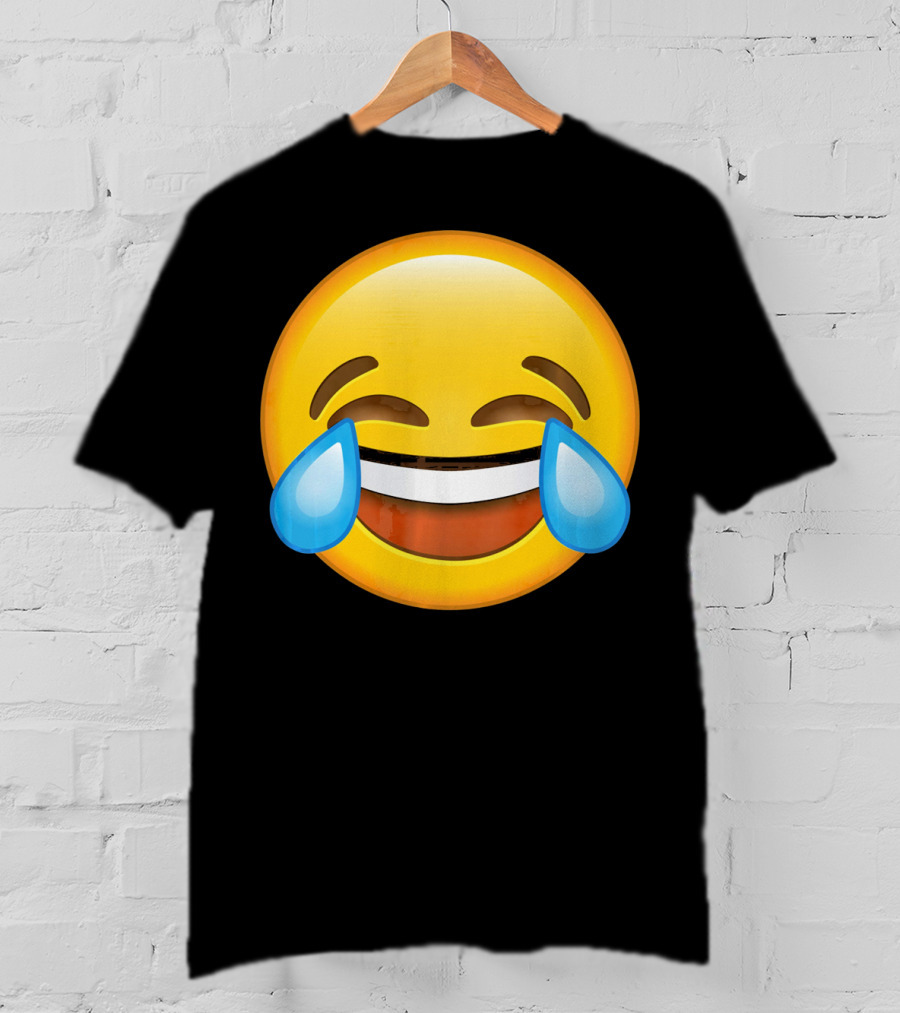 Funny Crying Tears Of Joy Laughing Emoji T-Shirt