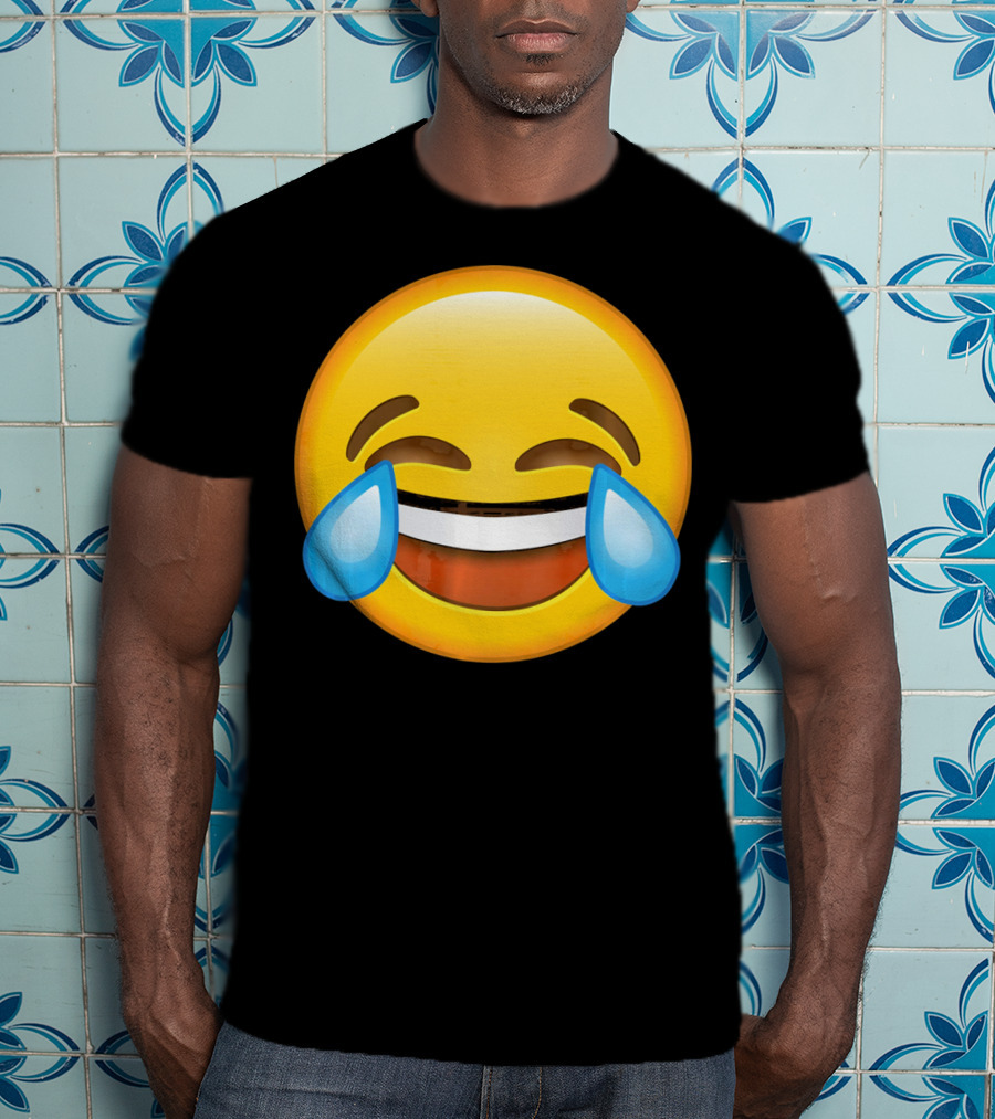 Funny Crying Tears Of Joy Laughing Emoji T-Shirt