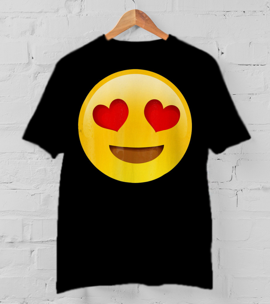 Emoji R Us Heart Eyes Smiley Love T-Shirt