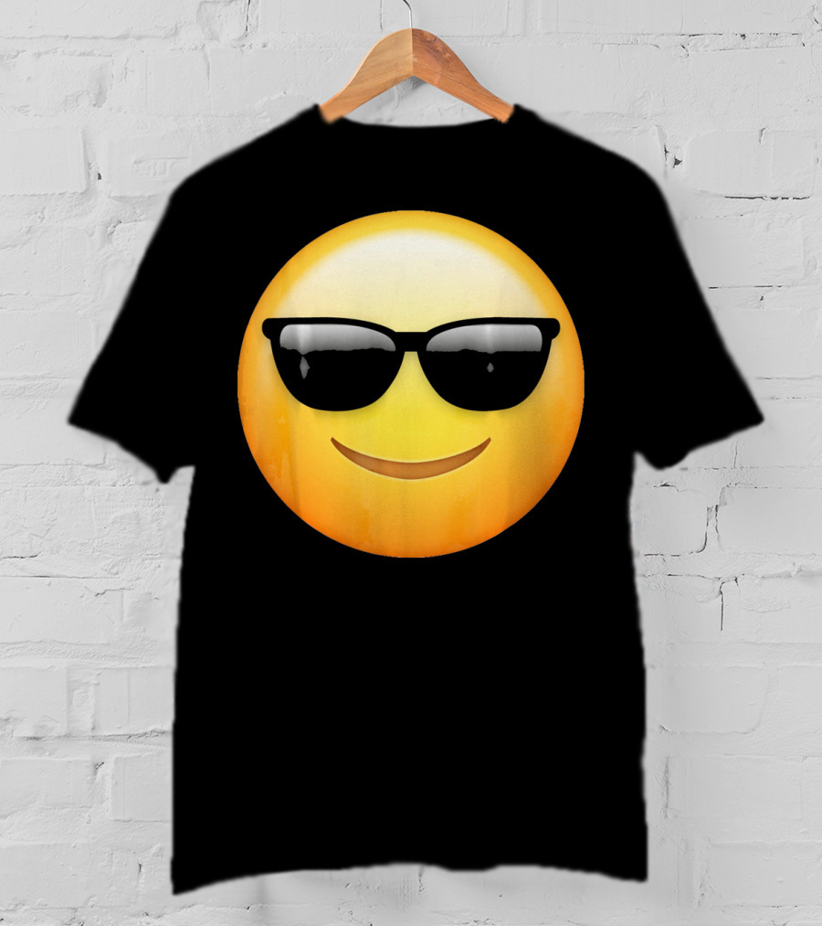 Sunglasses Emoji Cool Smiley Face T-Shirt