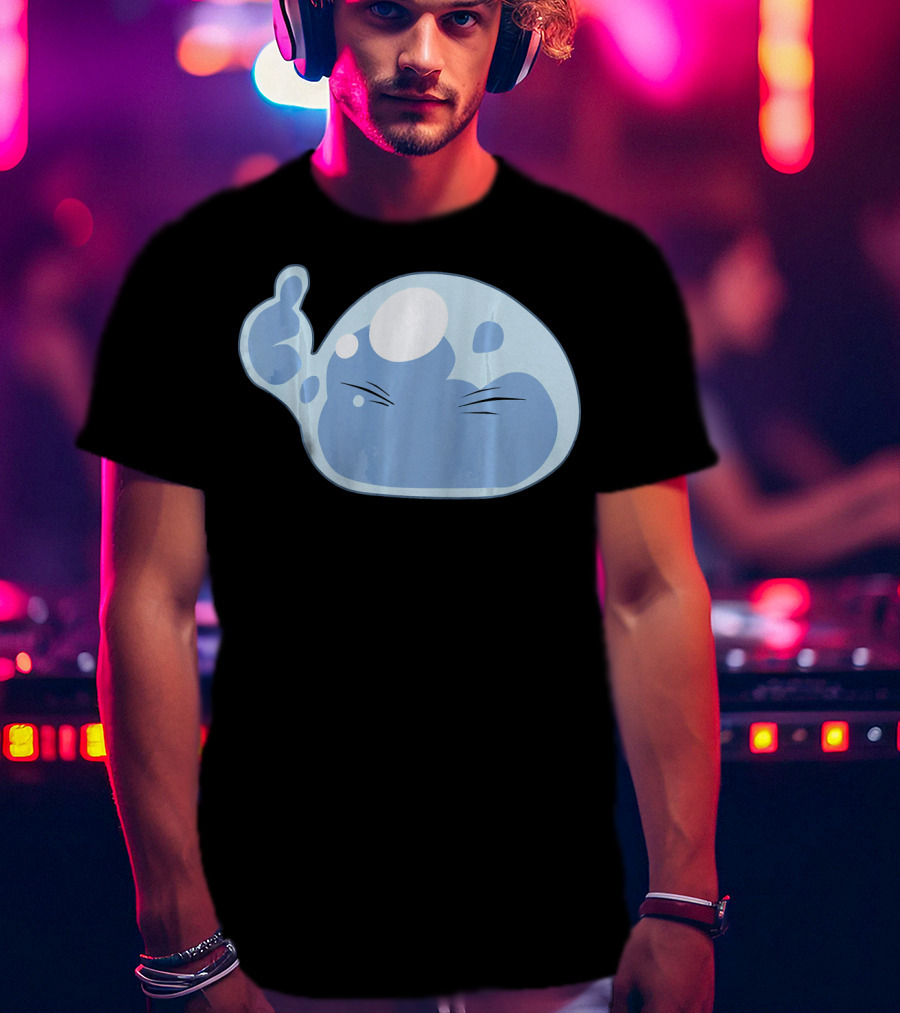 Thumbs Up Emoji Slime Anime Face T-Shirt