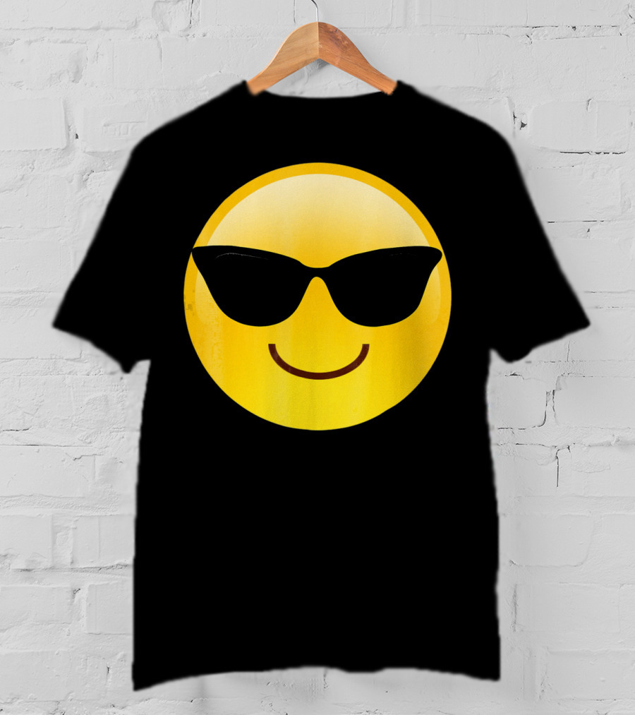 Cool Smiley Sunglasses Emoji Shades T-Shirt