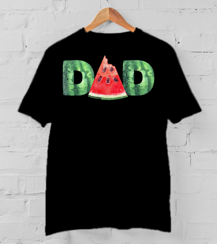 Funny Watermelon Dad Middle Fath T-Shirt