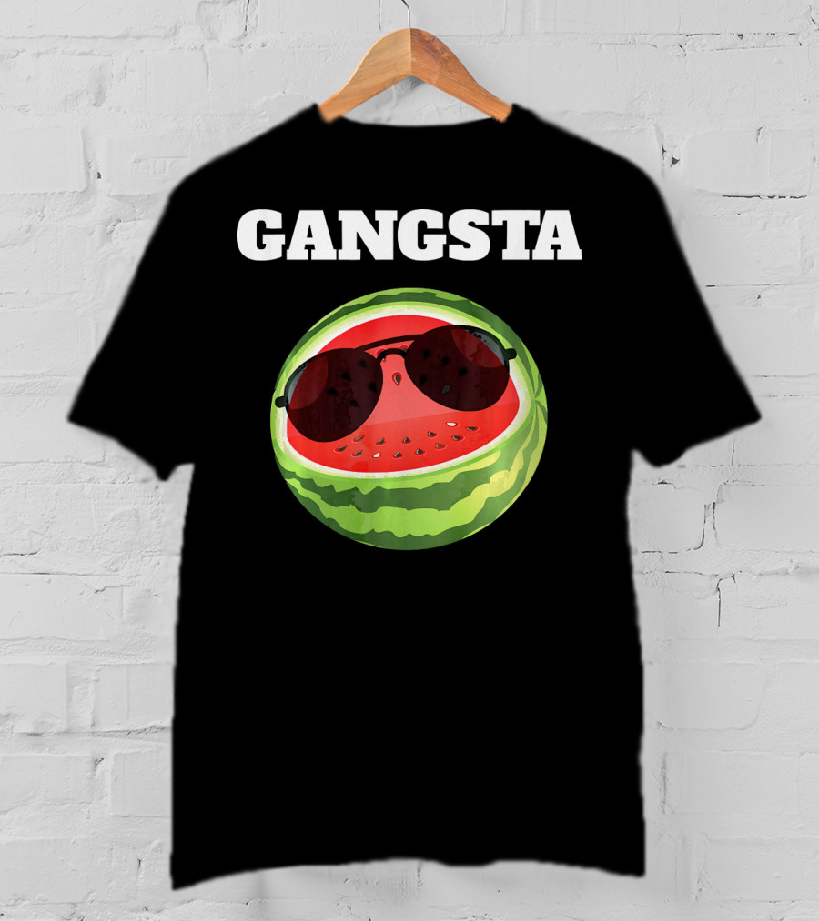 Gangsta Watermelon Sunglasses T-Shirt