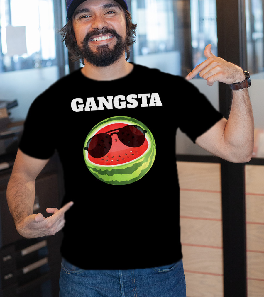Gangsta Watermelon Sunglasses T-Shirt