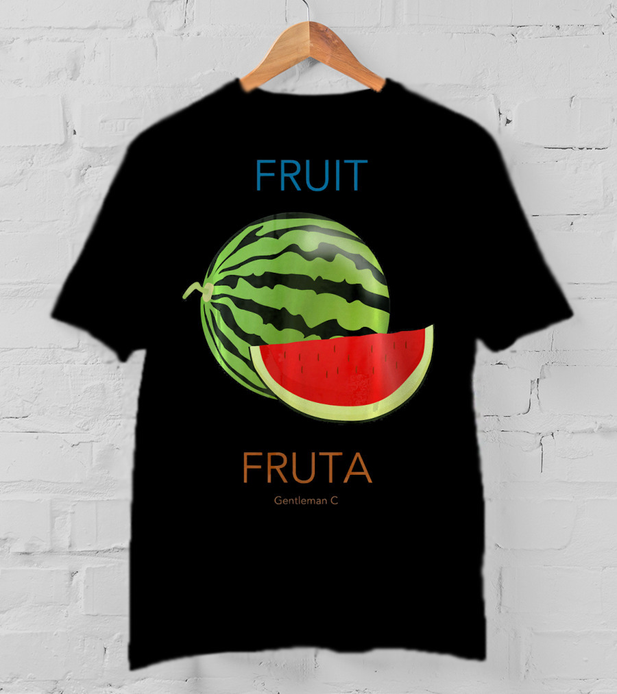 Fruit Fruta Watermelon Sandia Gentleman C T-Shirt