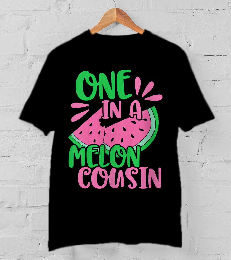 One In A Melon Cousin Kids Cute Watermelon T-Shirt