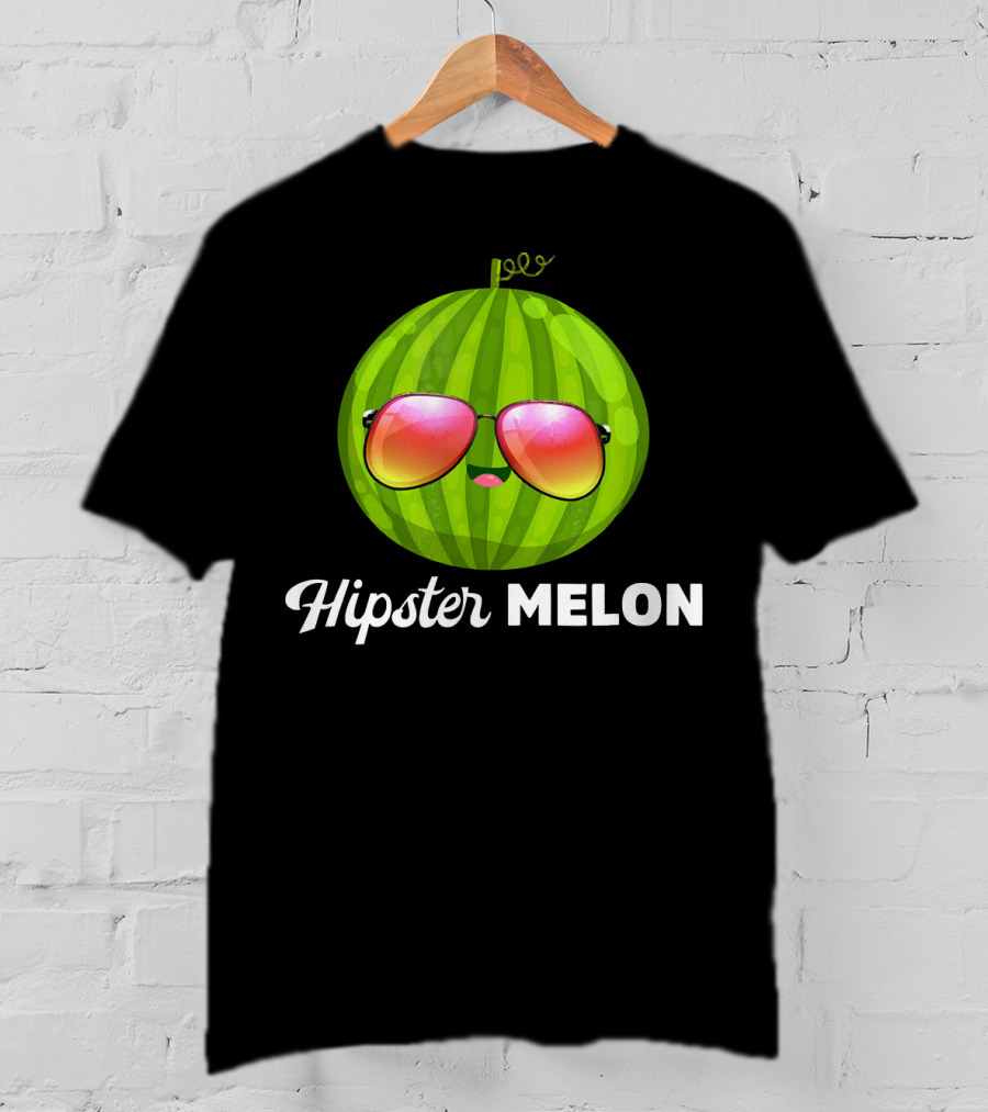 Hipster Melon Sunglasses T-Shirt