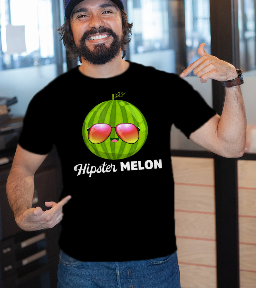Hipster Melon Sunglasses T-Shirt