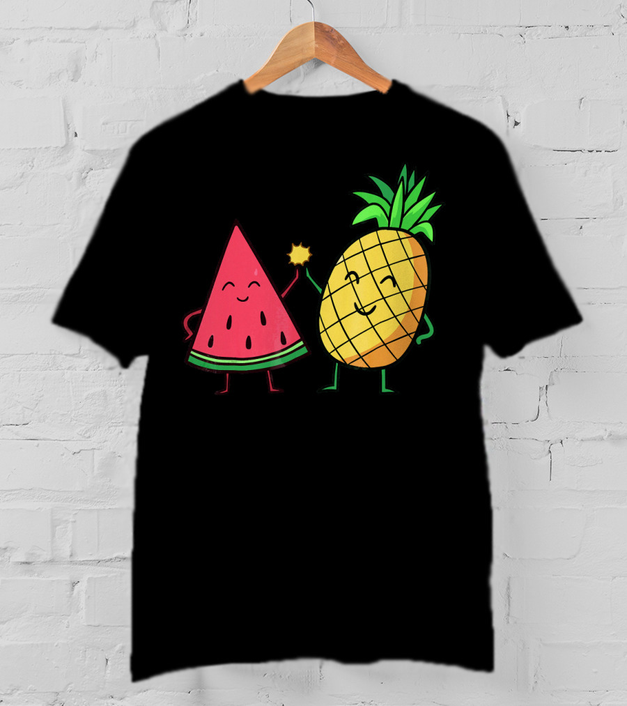 Watermelon Pineapple Friendship High Five T-Shirt
