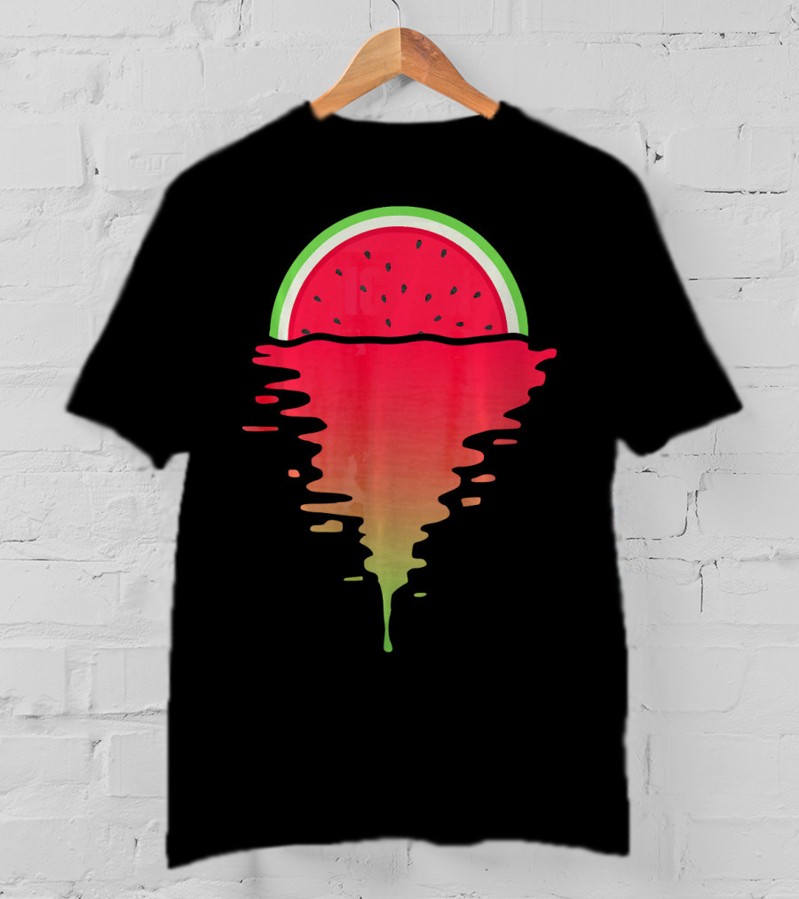 Watermelon Tropical Sunset 80s T-Shirt
