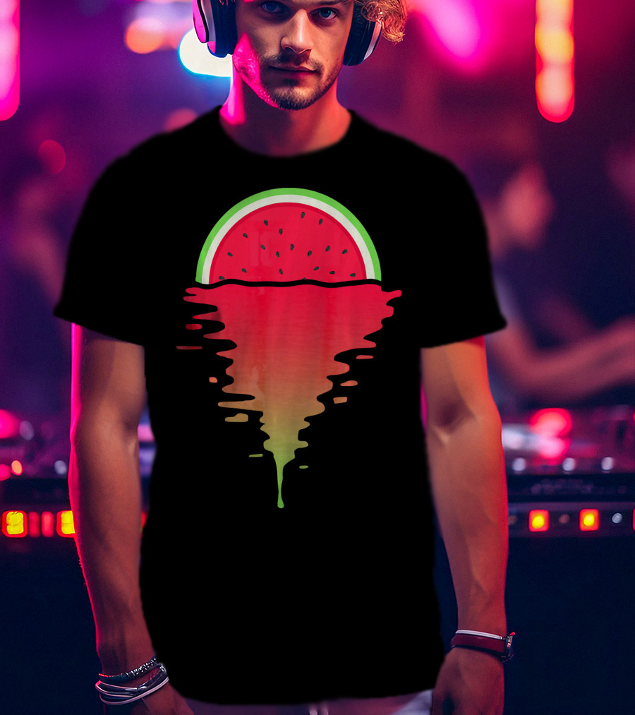 Watermelon Tropical Sunset 80s T-Shirt