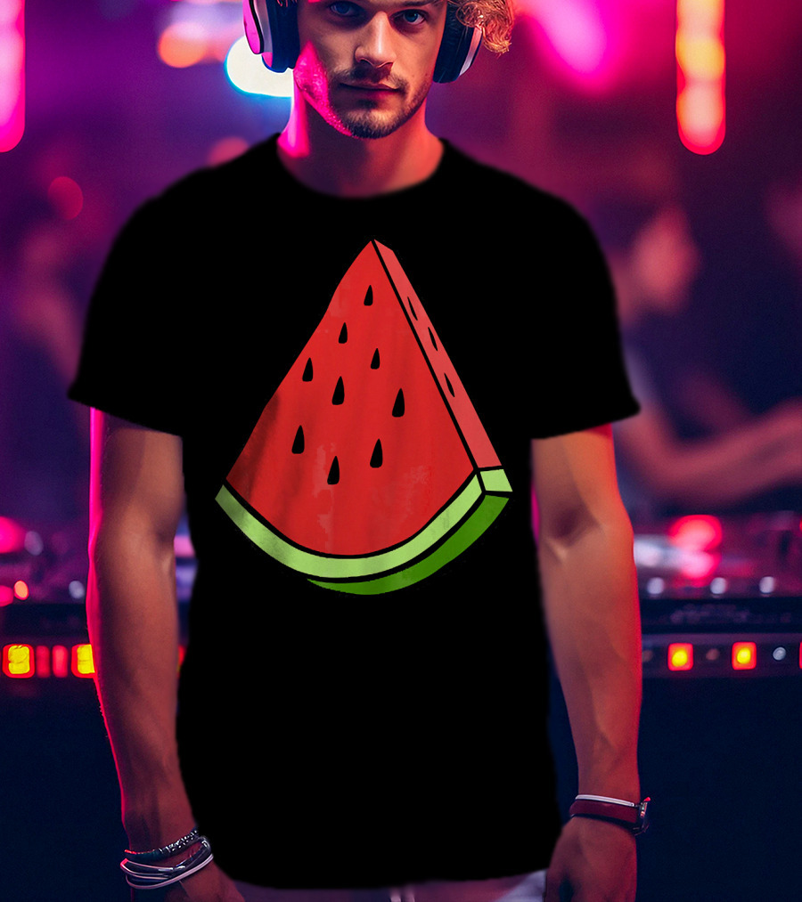 Watermelon Slice Red Green Wedge T-Shirt