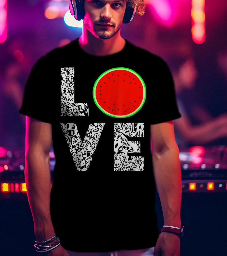 LOVE Watermelon Love Tropical Melon Summer T-Shirt