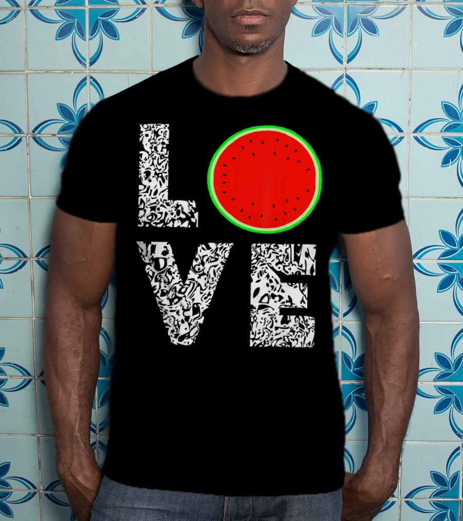 LOVE Watermelon Love Tropical Melon Summer T-Shirt