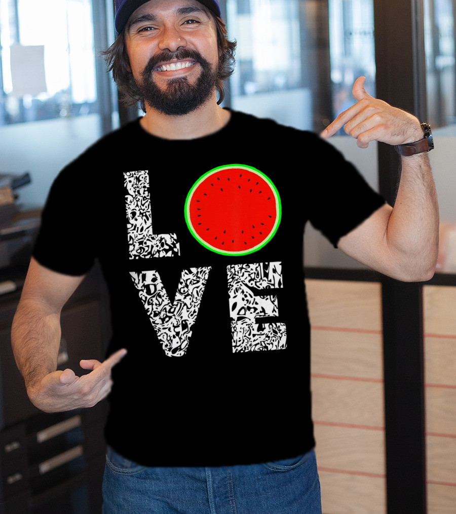 LOVE Watermelon Love Tropical Melon Summer T-Shirt