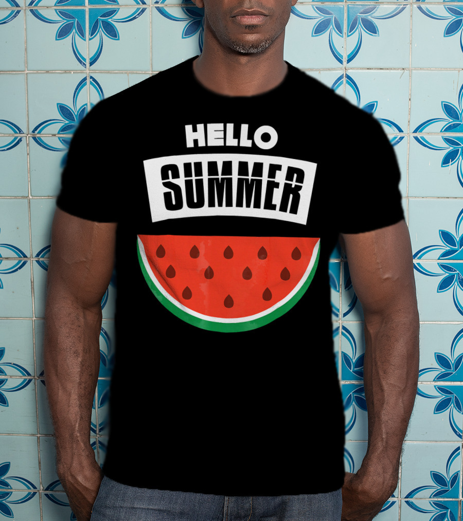 Hello Summer Watermelon Slice T-Shirt