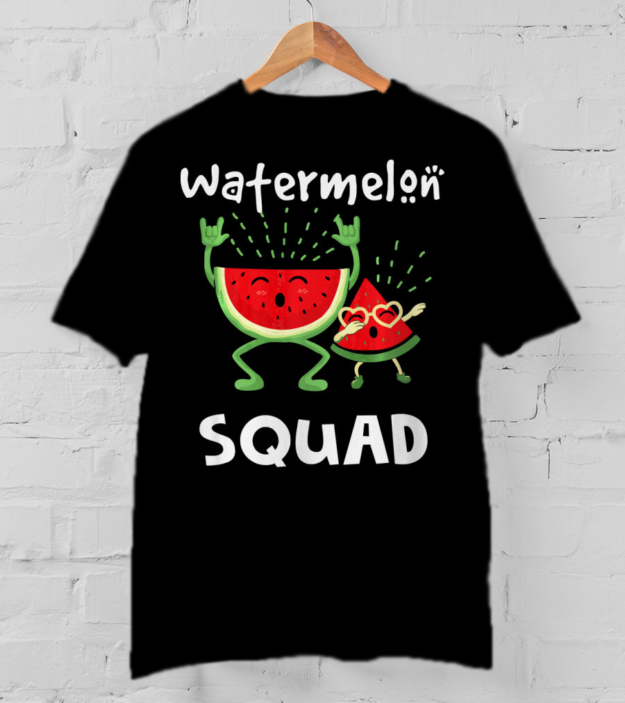 Watermelon Squad Funny Party Characters T-Shirt