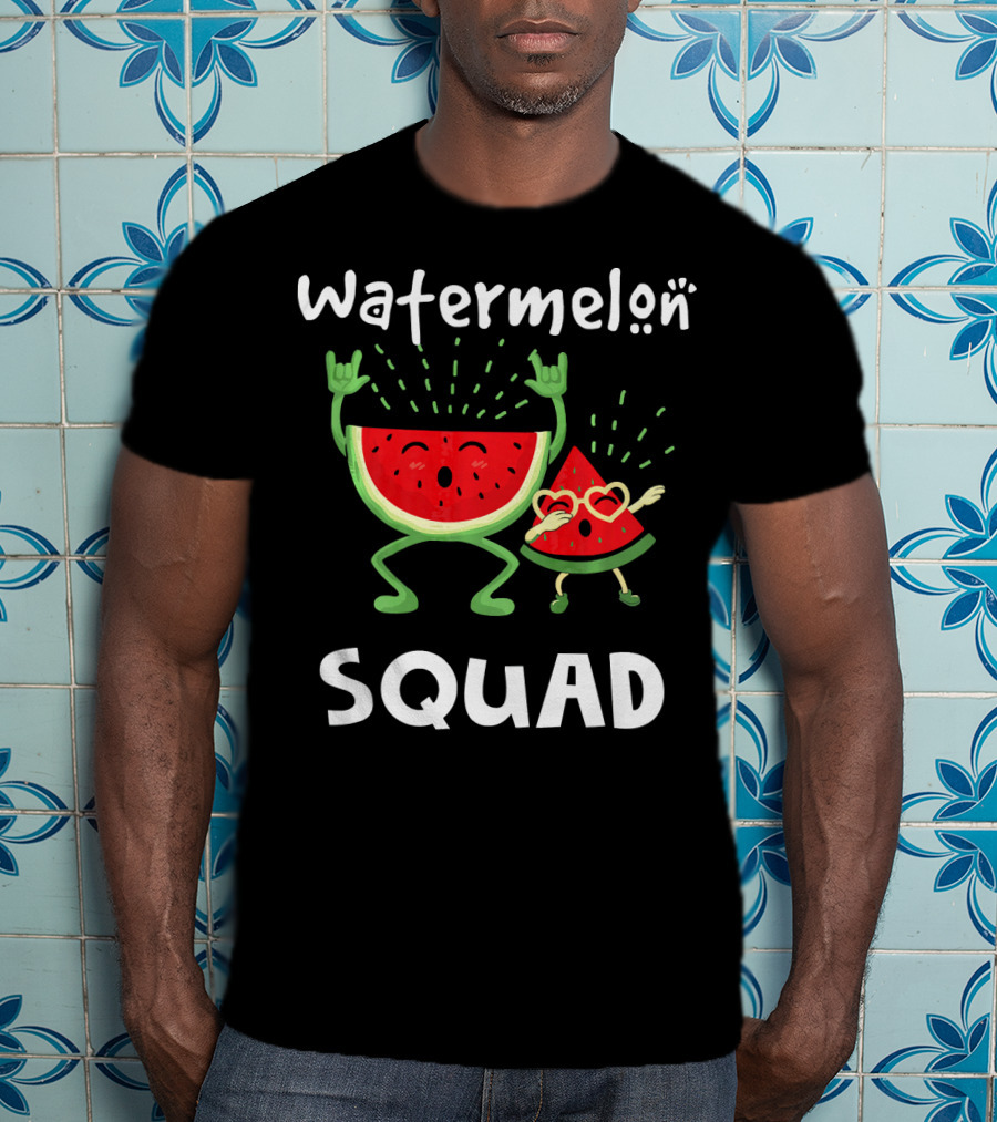 Watermelon Squad Funny Party Characters T-Shirt