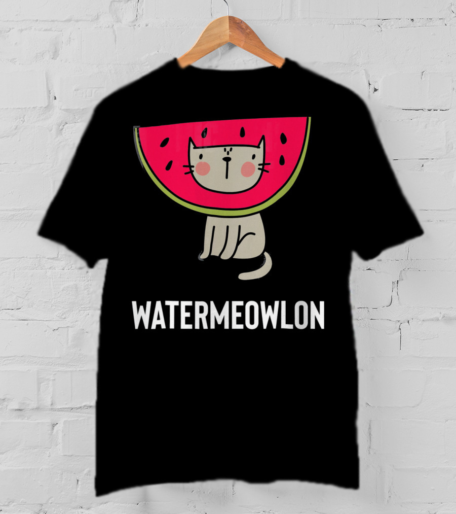 Watermeowlon Cute Cat Watermelon Meow T-Shirt