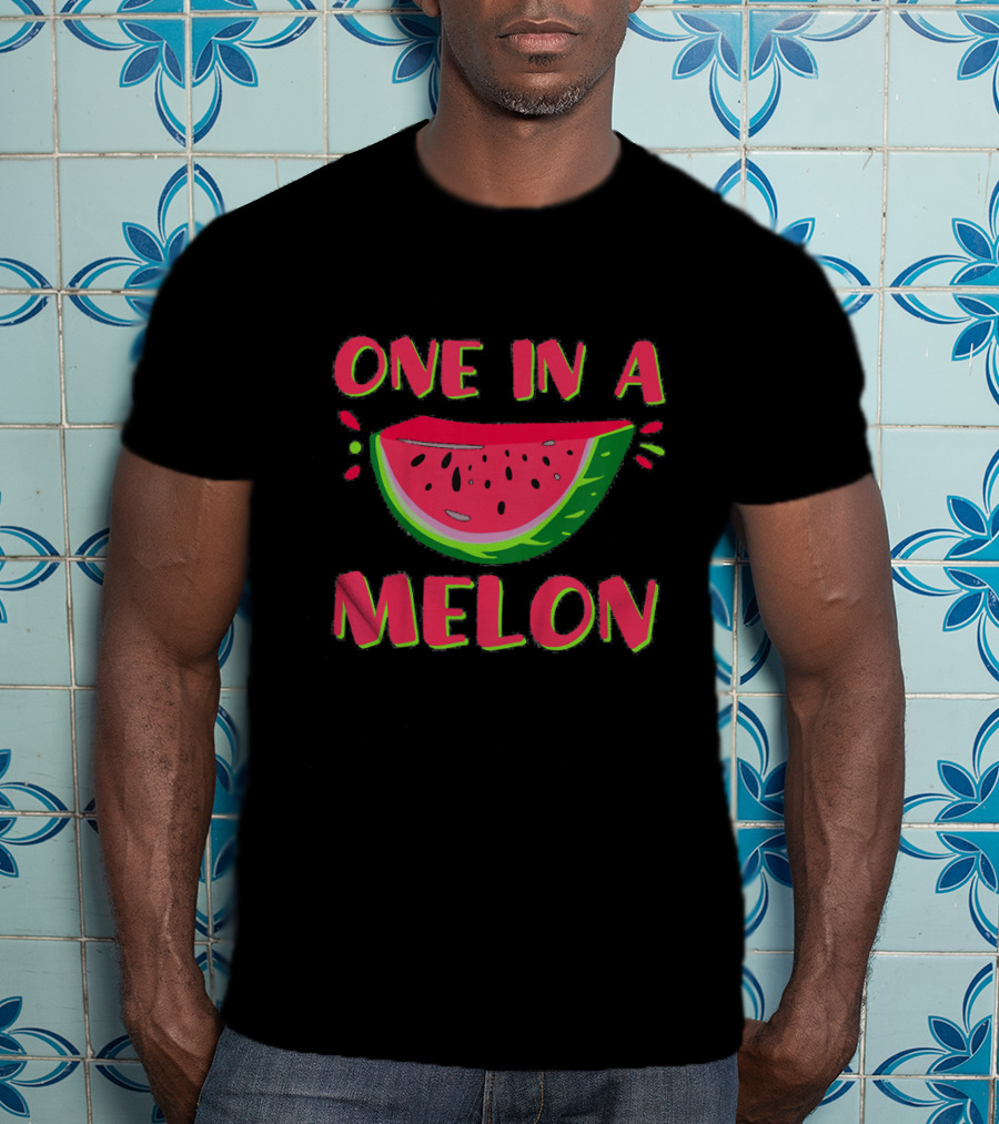 One In A Melon Kids Watermelon Slice T-Shirt