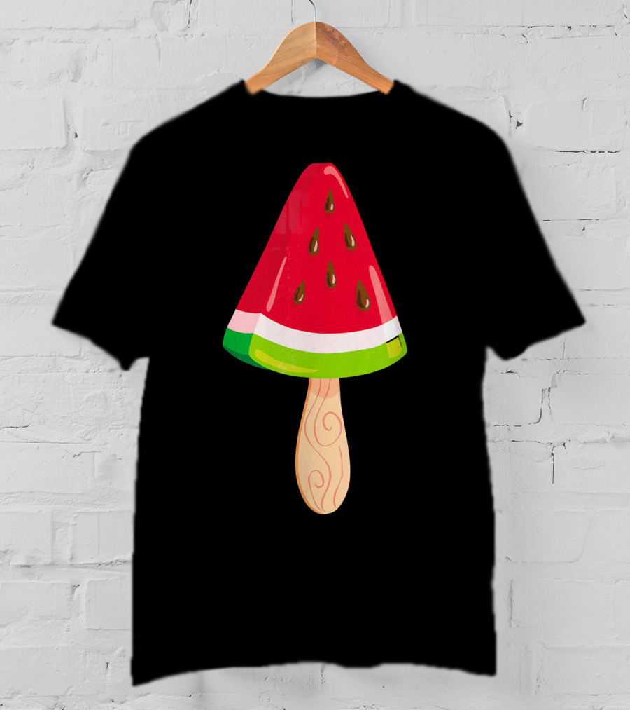 Watermelon Ice Cream Popsicle Treat T-Shirt