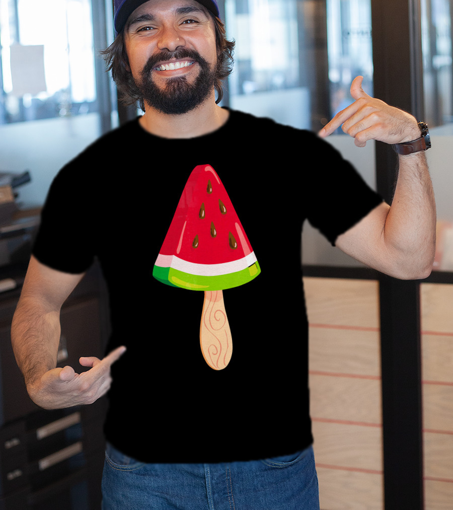 Watermelon Ice Cream Popsicle Treat T-Shirt