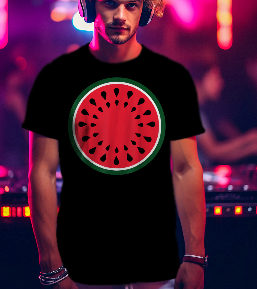Watermelon Fruit Slice Easy Lazy DIY T-Shirt