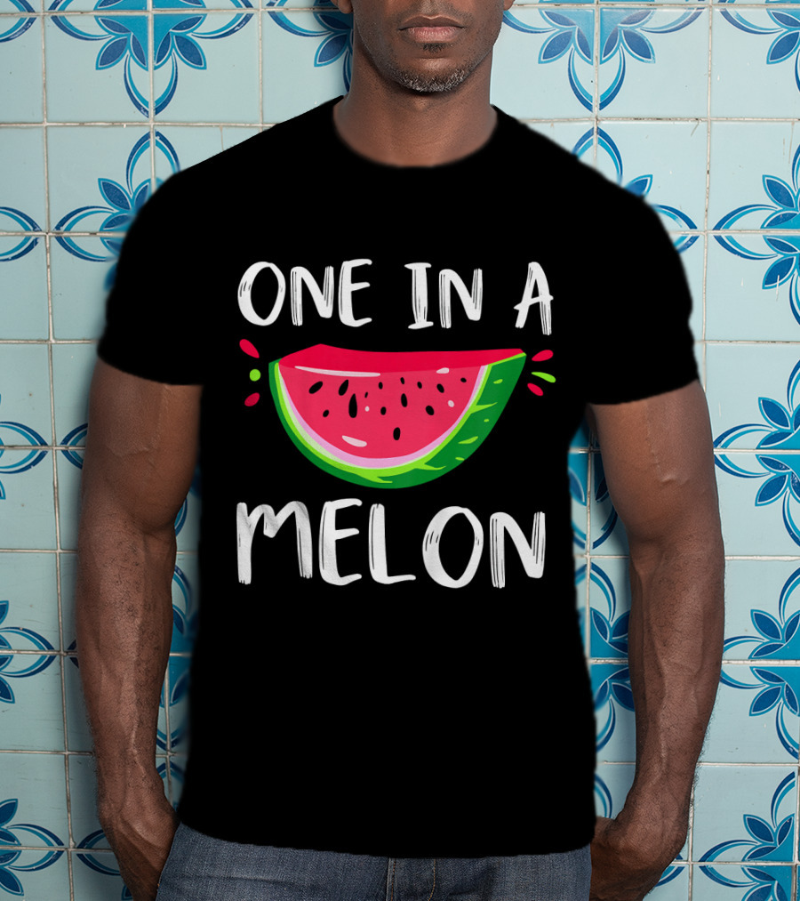 One In A Melon Kids Cute Watermelon Back To School T-Shirt